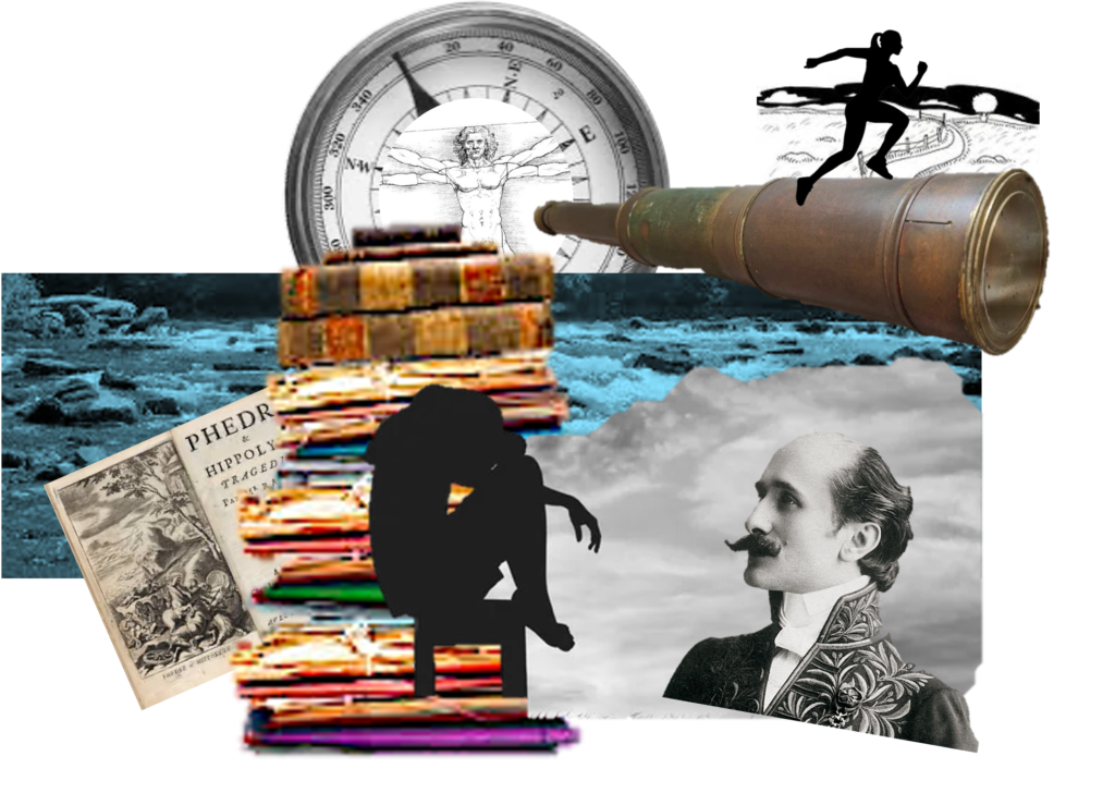 pratique de l'hypnose en temps de burn out Collage numérique illustrant la pratique de l'hypnose au temps du burn out